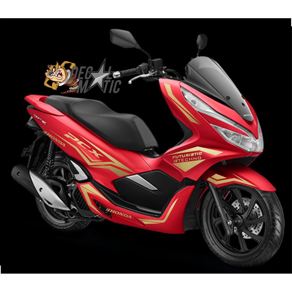 Striping Cutting Stiker Pcx Red Doff Cspc09 Shopee Indonesia