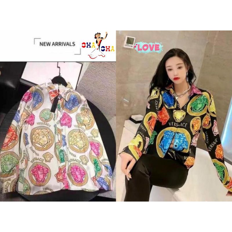 KEMEJA IMPORT PREMIUM/KEMEJA VERSACE/KEMEJA WANITA