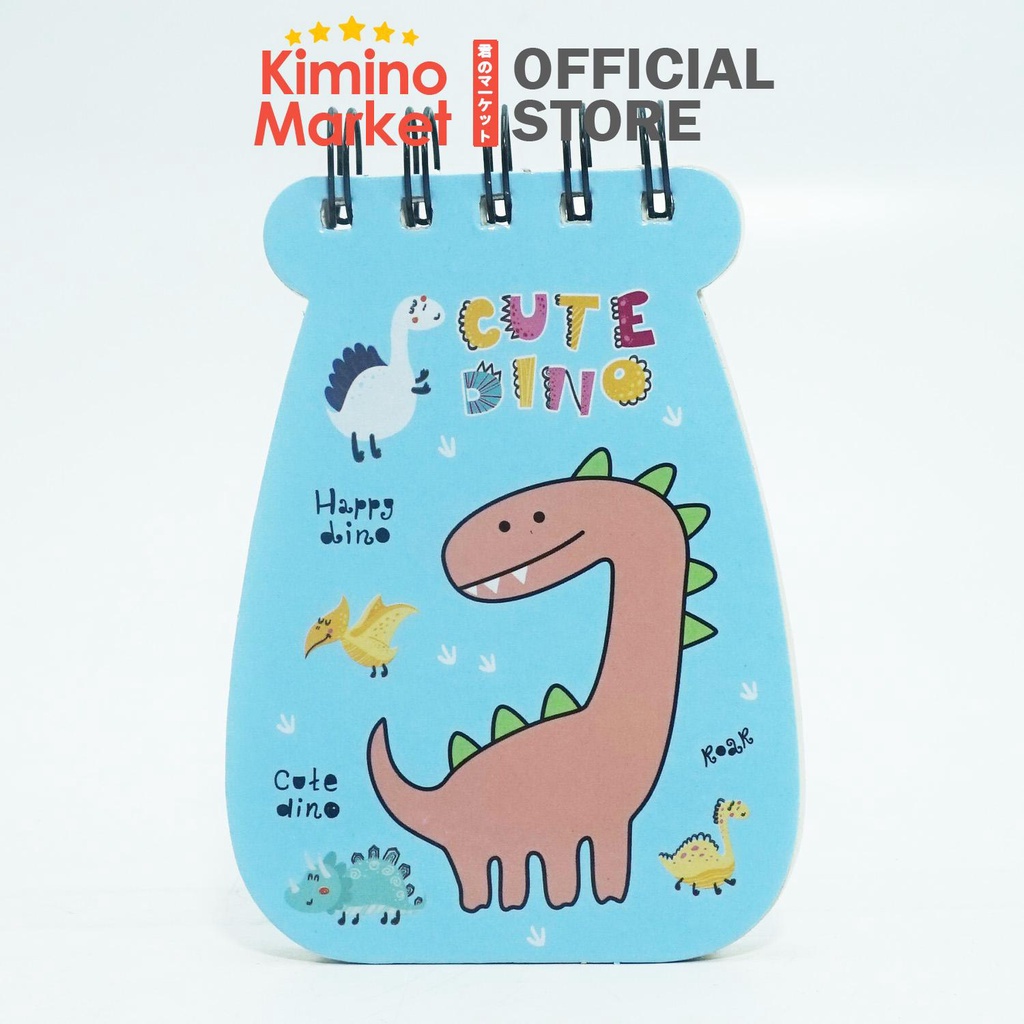 Notebook Ring Dinosaurus Mini Buku Tulis Kecil Catatan Buku Kantong