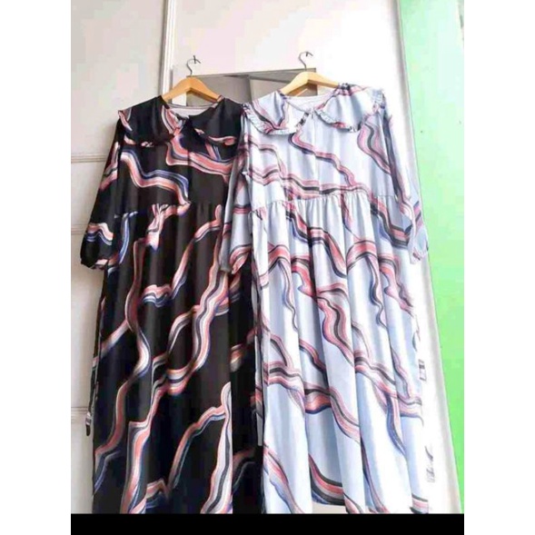 gamis midi motif vanesa