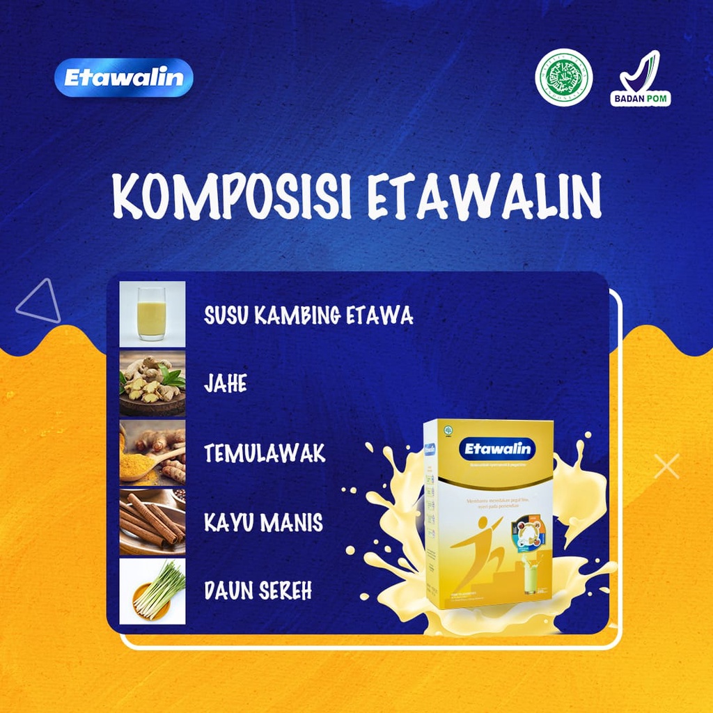 Promo ETAWALIN Susu Sendi Asam Urat / Susu Kambing Etawa Padatkan Tulang Atasi Asam Urat Pengapuran Rematik Nyeri Sendi Lutut Pinggang 200 Gr