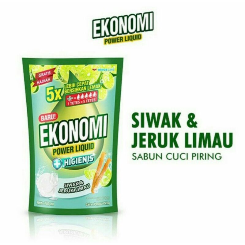 Ekonomi Sabun Cuci Jeruk Limau & Siwak 780 ml