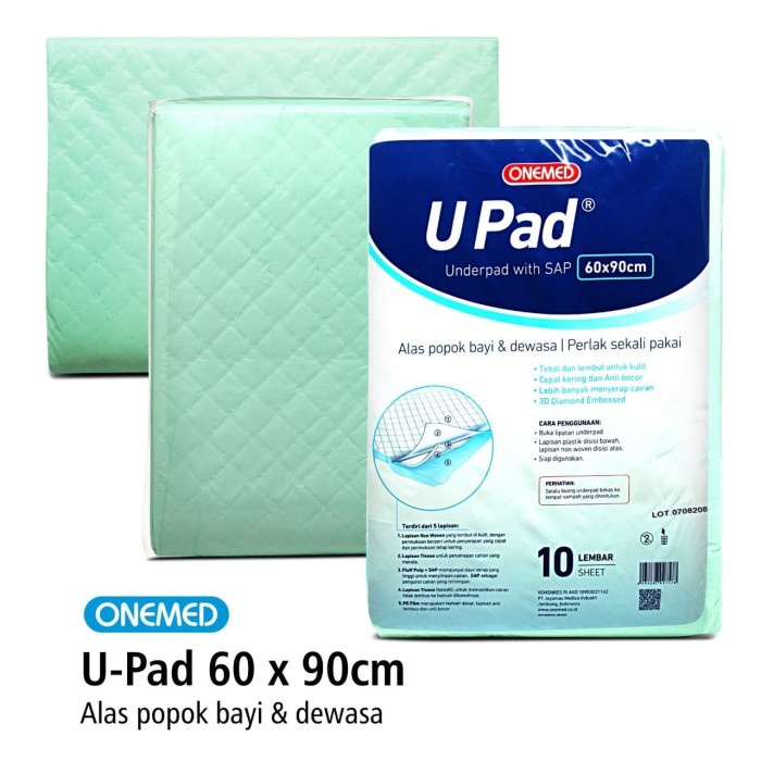 Underpad 60x90cm Onemed Pak Isi 10 Lembar OJ2