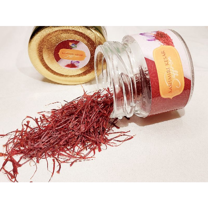 

Kashmiri Saffron asli dari Pampore Kashmir India isi 0.5 gram