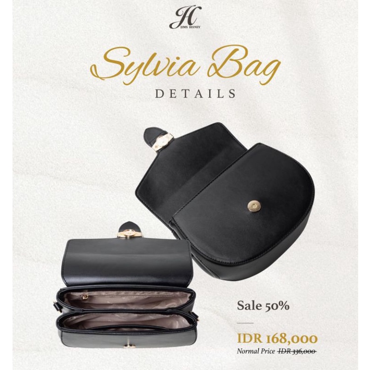 Free Box Sylvia Bag Jims Honey Tas Selempang Kecil Wanita Import