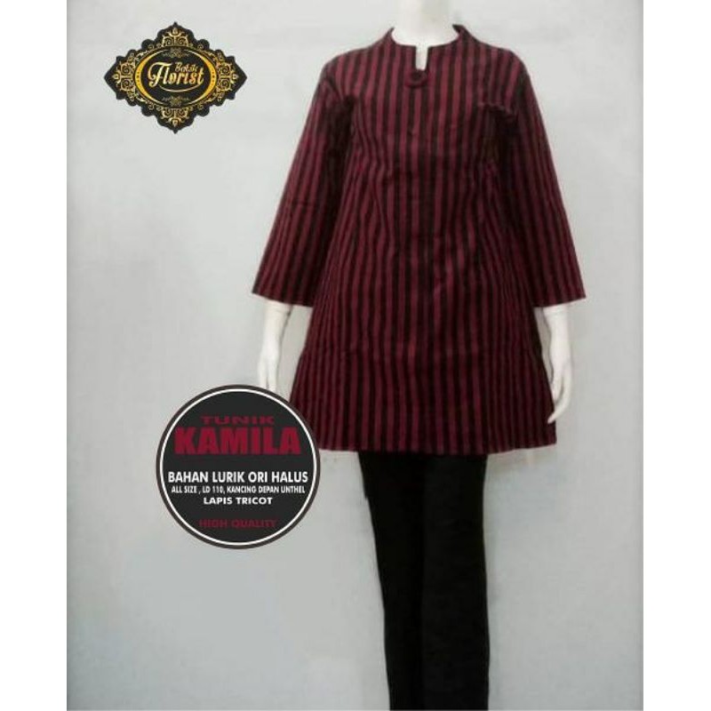 Tunik Batik Wanita, Tunik Kamila by Batik Florist