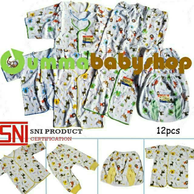 PREMIUM Paket New Born SNI Perlengkapan Bayi Setelan Baju Celana Kado Laki Perempuan Gift Set