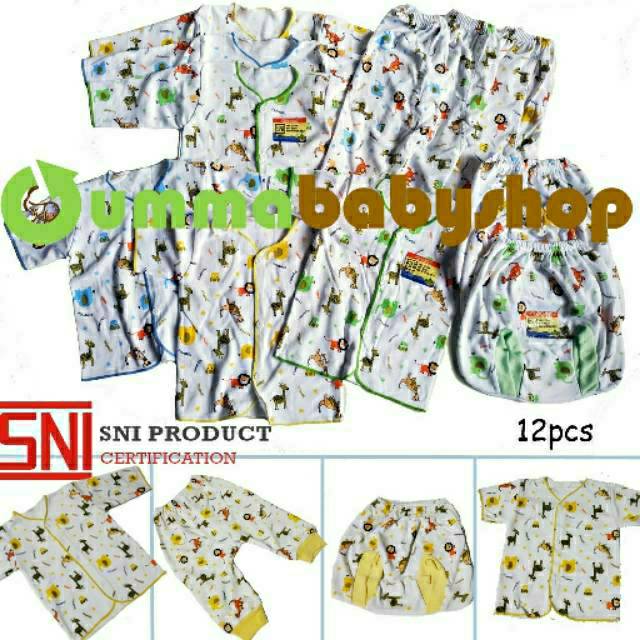 PREMIUM Paket New Born SNI Perlengkapan Bayi Setelan Baju Celana Kado Laki Perempuan Gift Set