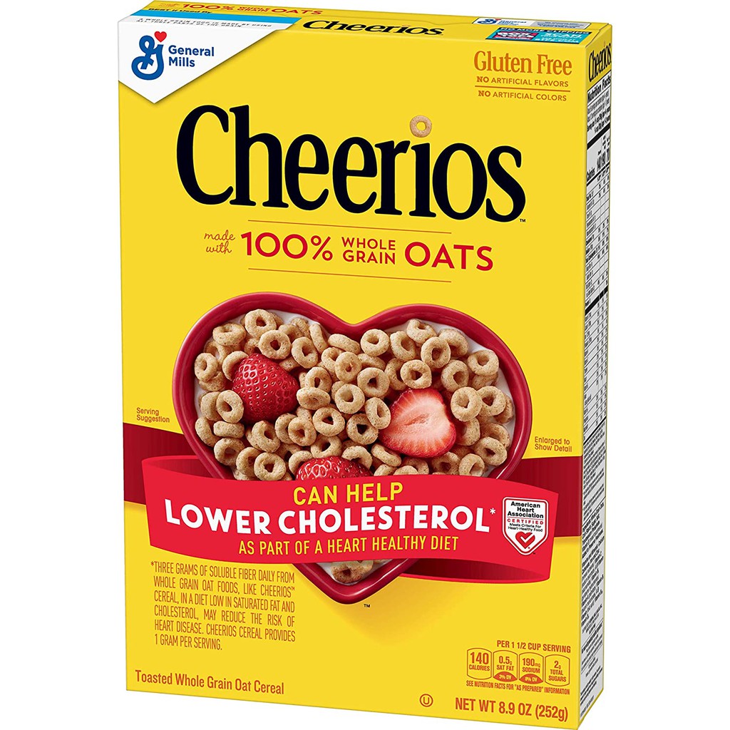 Jual General Mills Cheerios Cereal With Whole Grain Oats Gluten Free 8. ...