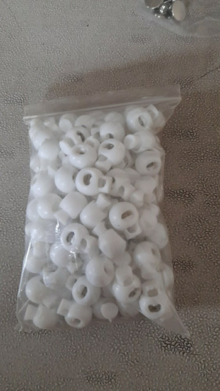 Stopper Bulat 17 Mm Plastik Putih