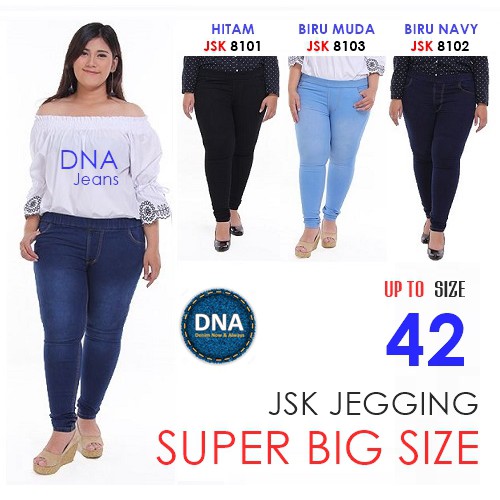 BIG SIZE/JUMBO (28-42) Celana Panjang Legging Jeans JSK Big Size/Jegging Jeans JSK SUPER JUMBO