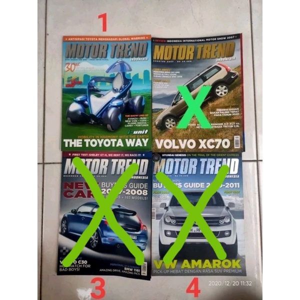 Majalah Motor Trend bekas th 2006 2007 2010 HARGA SATUAN