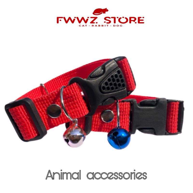 Kalung Kucing Lonceng Polos Murah Tebal (Kucing, Kelinci)