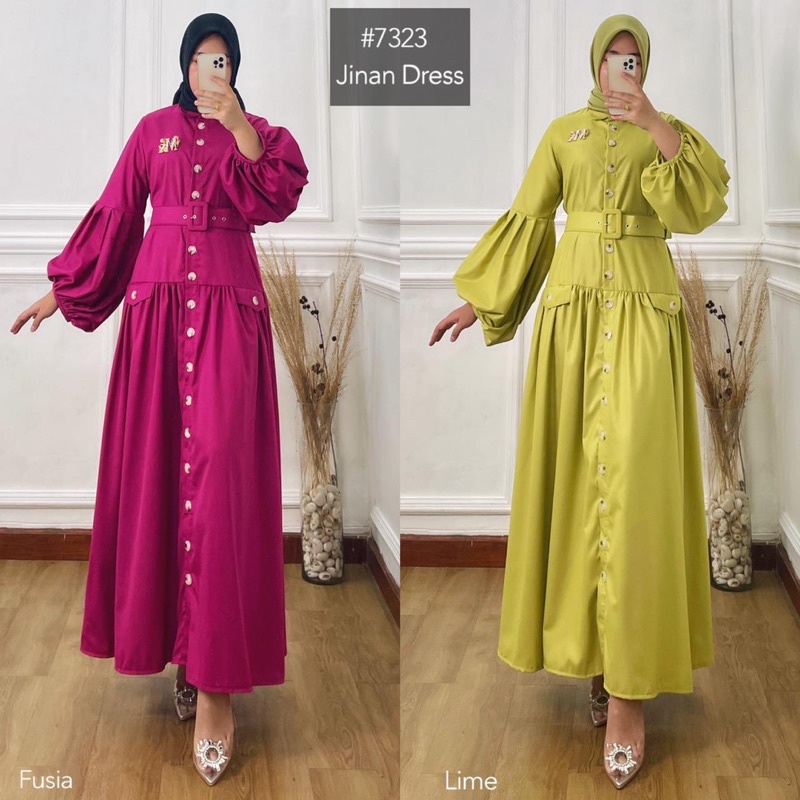 Jinan dress/gamis /dress import / jinan dress mk / dress mk / jinan dress miss kami / miss kami / mk