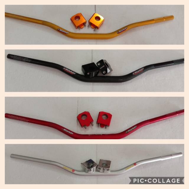 Stang setang fatbar cross trail universal scarlet tebal