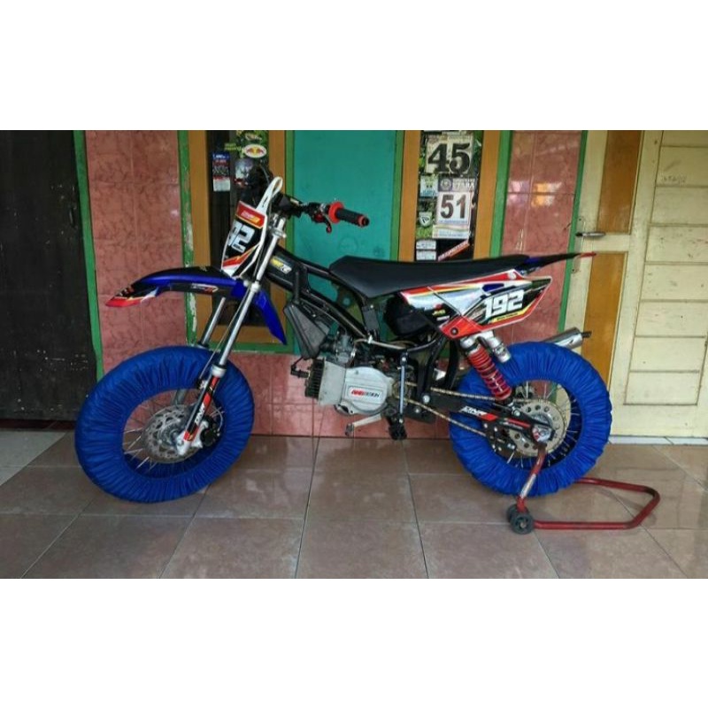 Cover Ban motor/Sarung Ban motor KLX150,250,KTM,CRF150,WR150,BEBEK MODIF,GASTRACK /Bahan Kuat/Anti A