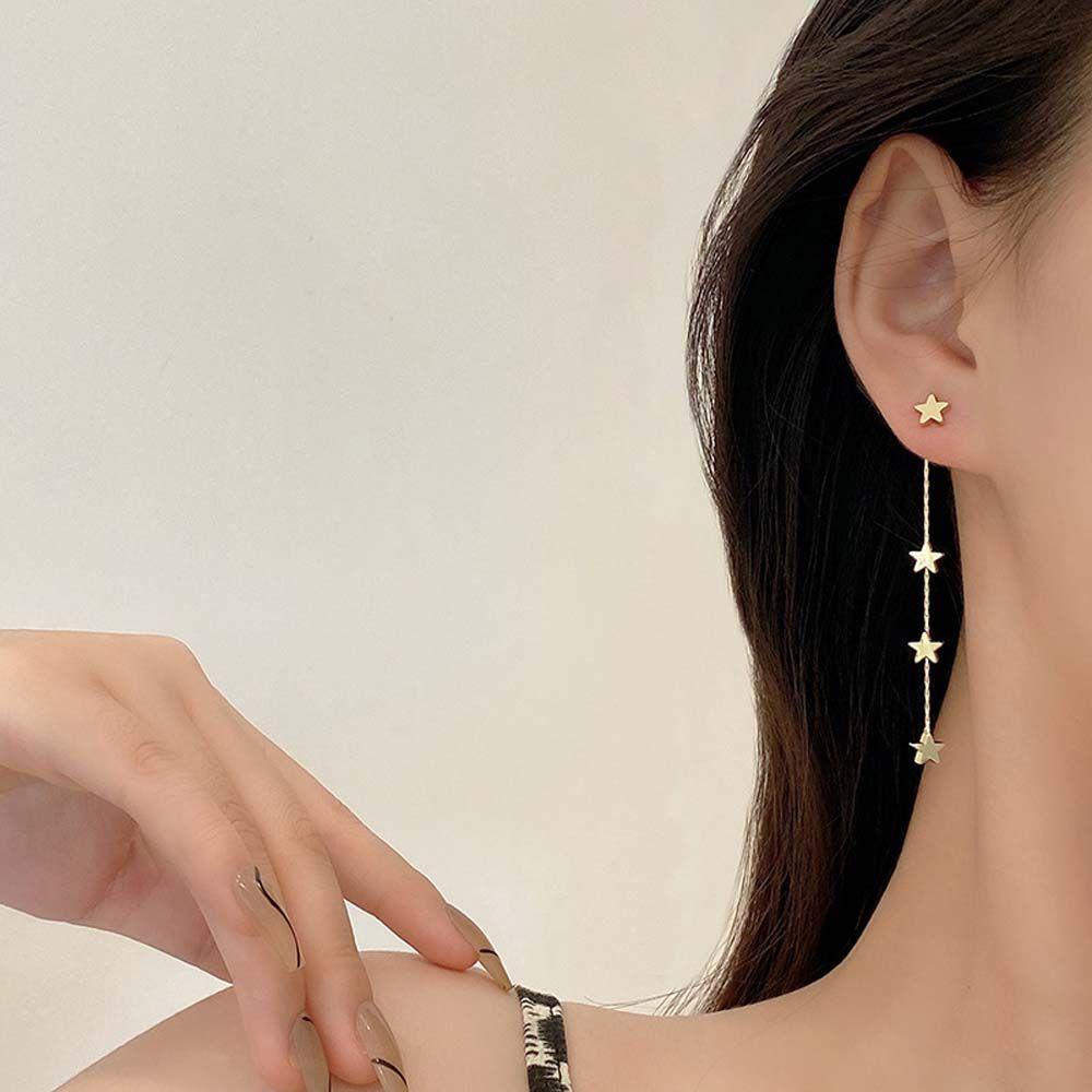 Needway Bintang Anting Pesta Pernikahan Fashion Cinta Hati Aksesoris Perhiasan Drop Earrings Mutiara Ear Studs