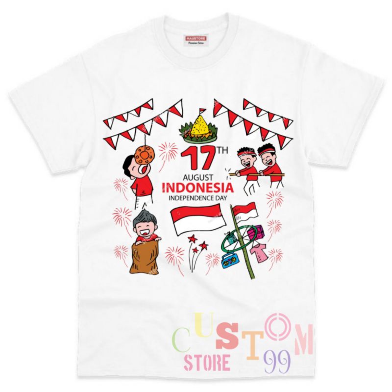 BAJU ANAK KAOS ANAK 17 AGUSTUS TERBARU BAHAN PREMIUM