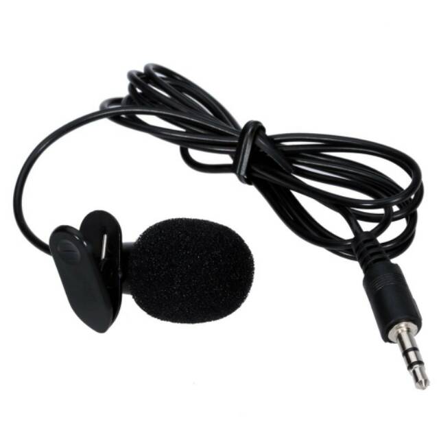 Microphone Mikrofon 3,5 mm with Clip Klip for Smartphone / Laptop / Tablet PC - SR-503 - Black