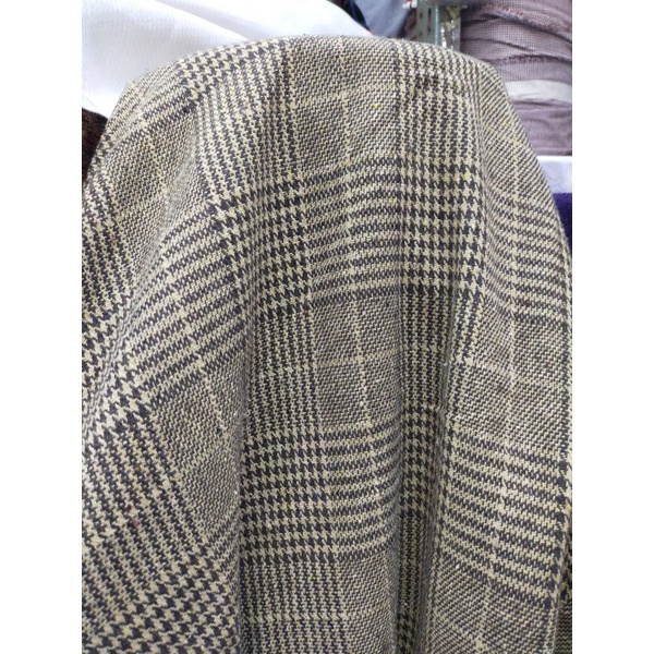 Bahan tweed chanel tebal