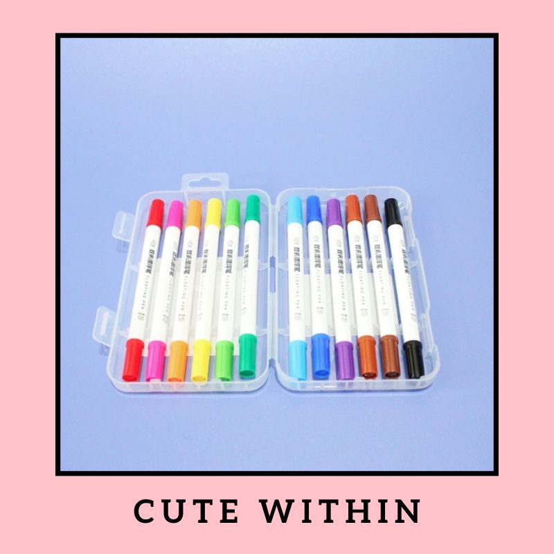 

1 Box Spidol floating pen isi 12 pcs warna warni multi side - pena hydro 2 sisi mengambang di air lucu pen gel bolpoin bulpen warna warni unik alat tulis hadiah anak sekolah & kantor kerja stationery cute unik