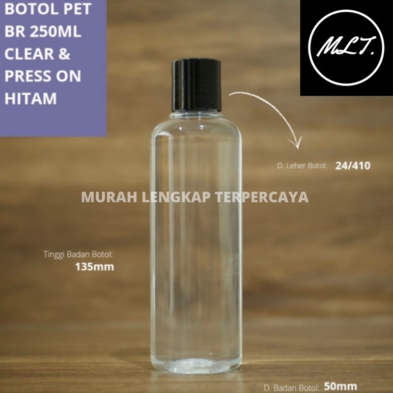 BOTOL 250ML PRESTOP PRESS ON NECK 24 / BOTOL PRESSTOP NECK 24 PRESS ON