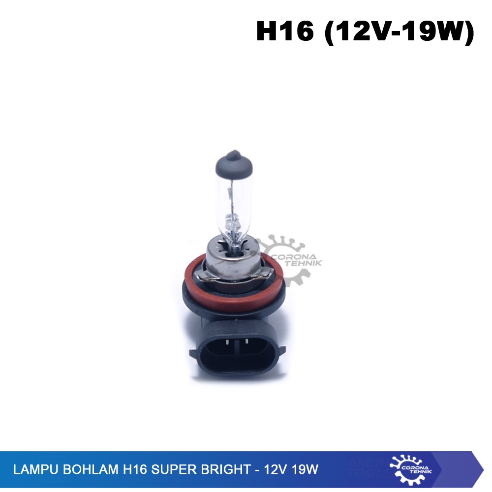 Lampu Bohlam H16 Super Bright - 12V 19W