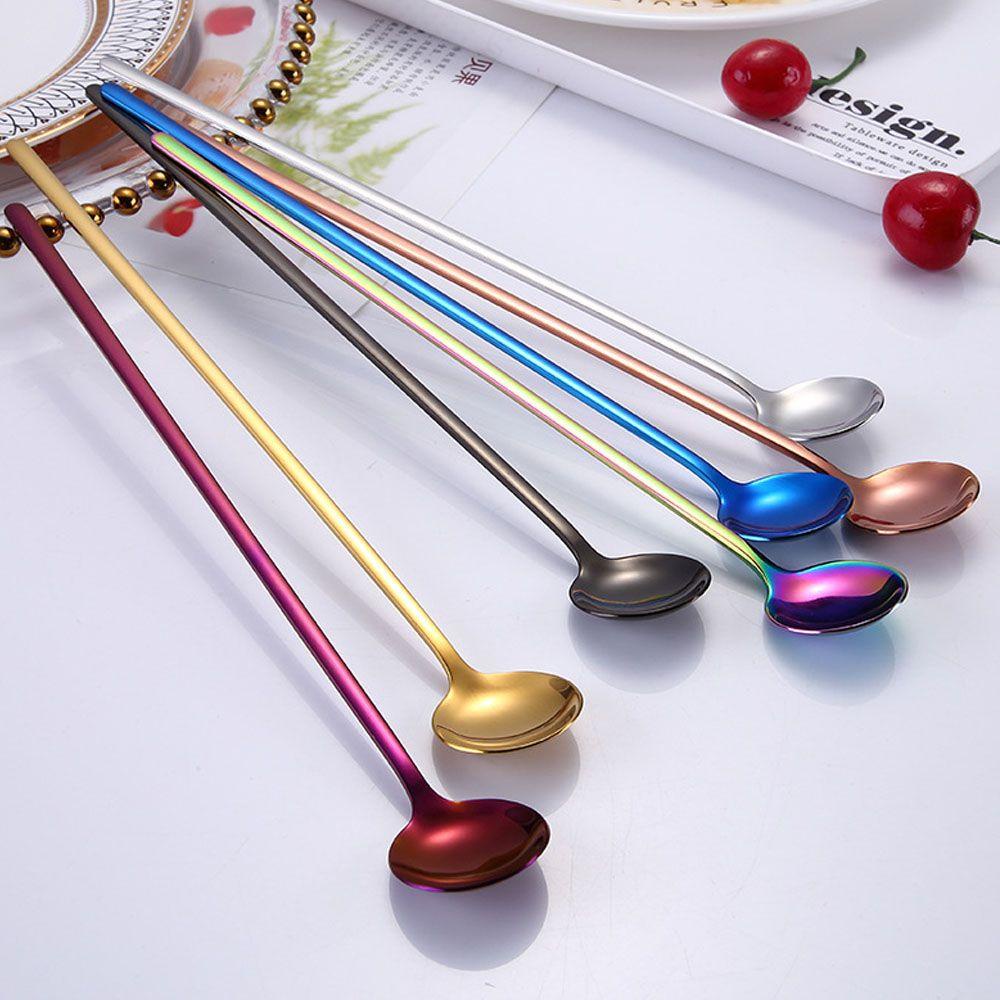 Wonder Coffee Scoop Multicolor Gagang Panjang Sendok Aduk Stainless Steel