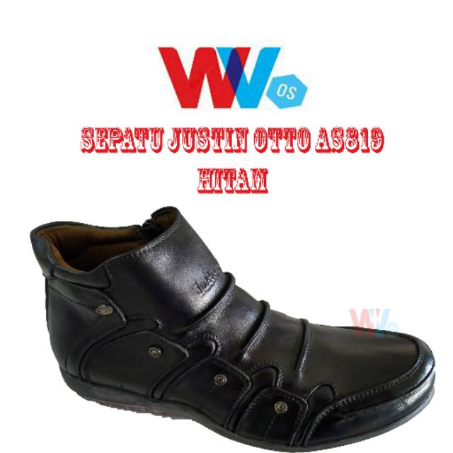 Sepatu boots kulit / leather boots justin otto AS 819