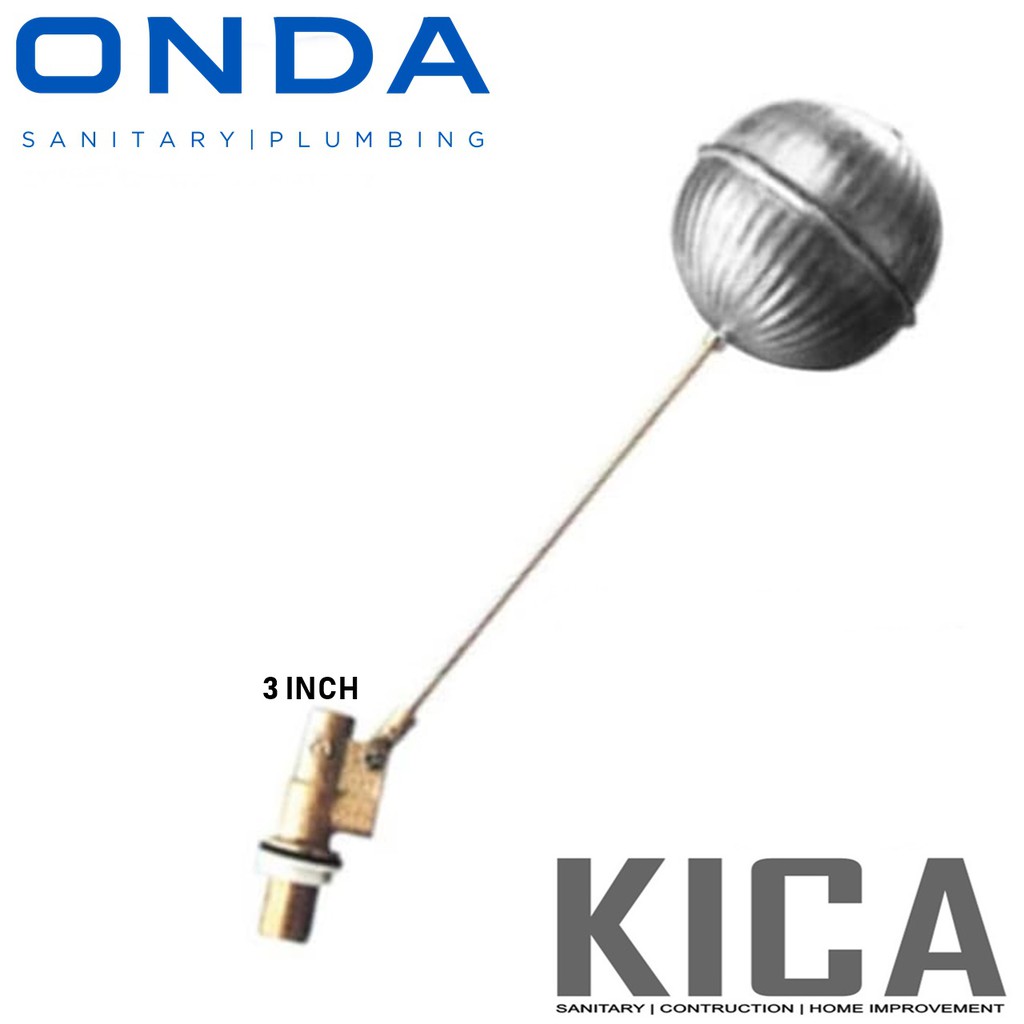 FLOATING VALVE / PELAMPUNG BOLA 3 INCH STAINLESS STEEL ONDA