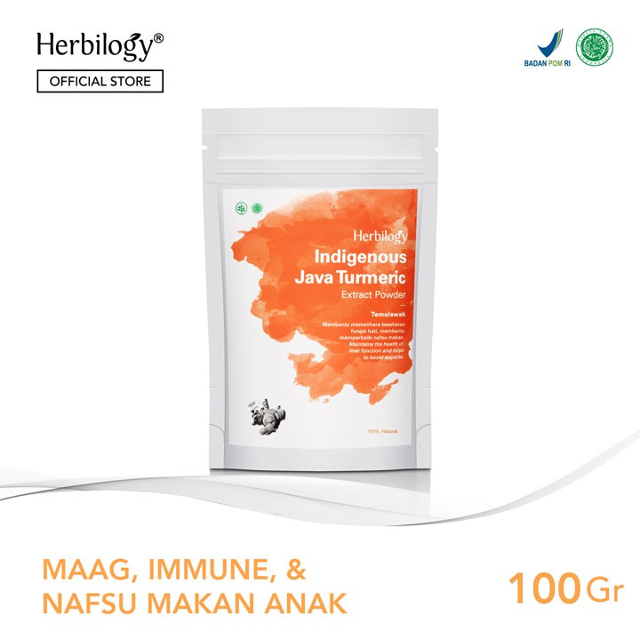 Herbilogy Java Turmeric (Temulawak) Extract Powder 100g Shopee Indonesia