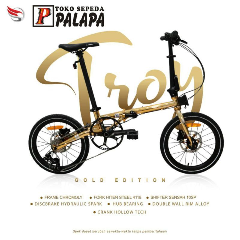 element troy folding bike