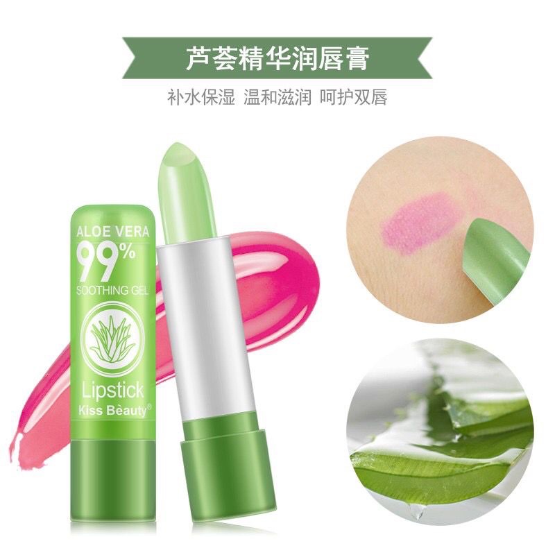LIPBALM LIPSTIK ALOEVERA TANAKO 99% LIDAH BUAYA PELEMBAB BIBIR MURAH 1 PCS