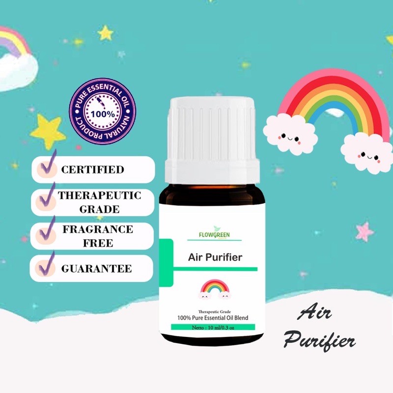 Air Purifier Essential Oil Flowgreen - Minyak Essential Atisiri Aroma Terapi Air Purifier