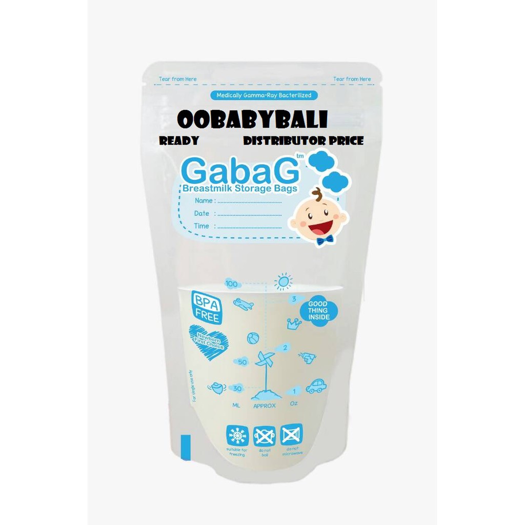 GabaG 100 ml dan 120ml Plastik Kantung asi Mini Breastmilk 