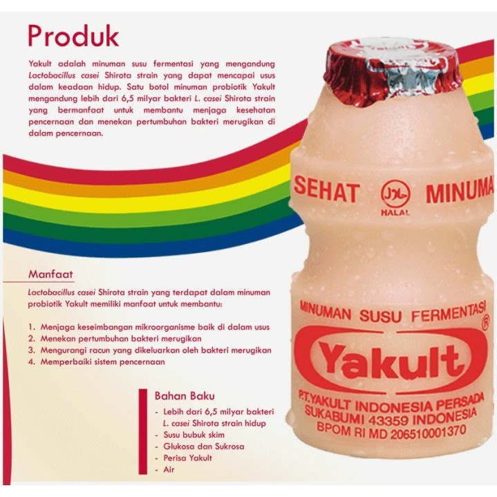 YAKULT MINUMAN PROBIOTIK ISI 5PCS [KHUSUS PENGIRIMAN GOSEND/GRAB]