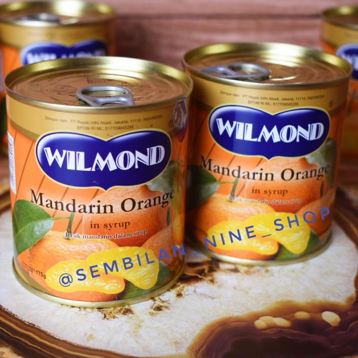 

Kalengbuah- Wilmond Mandarin Orange In Syrup 11 Oz 175 Gram Oranges Jeruk Mandarin -Buah-Kaleng.