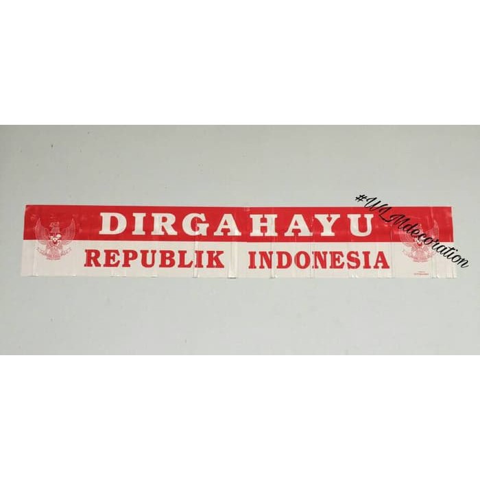 Garland / Banner Merah putih / Hiasan 17 agustus / Dirgahayu HUT RI