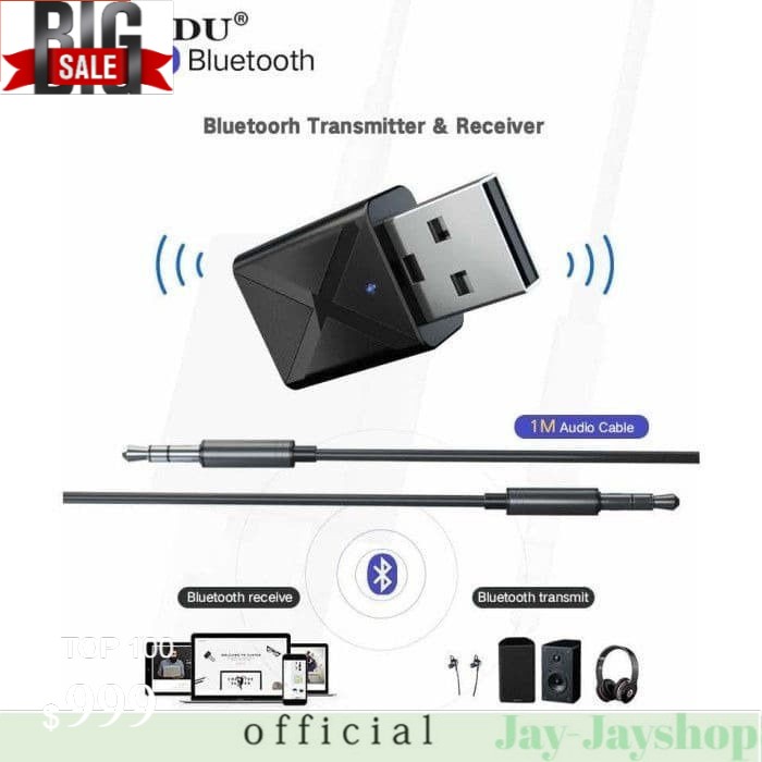 KN320 Bluetooth 5.0 Receiver &amp; Transmitter AUDIO Dongle USB 2 in 1 TERLARIS