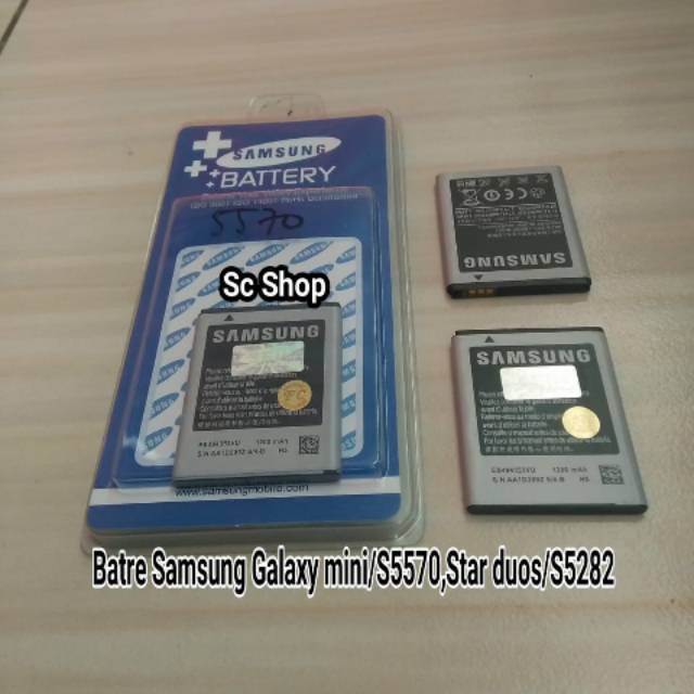 Batre samsung galaxy mini, S5570, star duos S5282