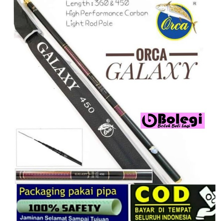 TEGEK ORCA GALAXY ACTION KAKU CARBON PANCING