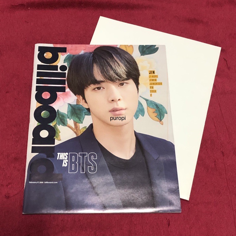 BTS Jin Billboard Magazine + Poster