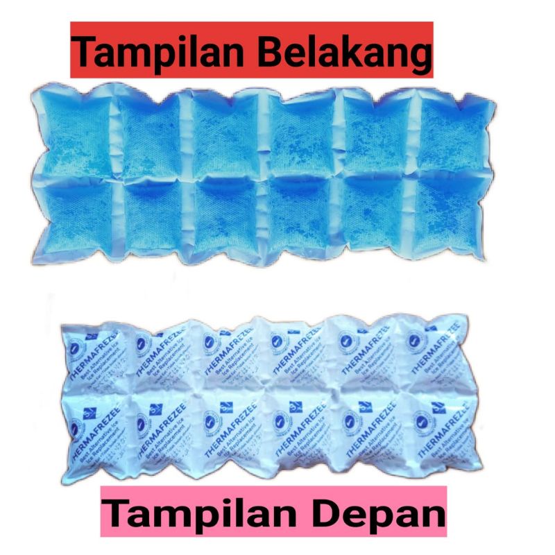 Blue Thermafreeze ice gel 15 x 40cm ice pack blue dry ice Thermafreeze Biru