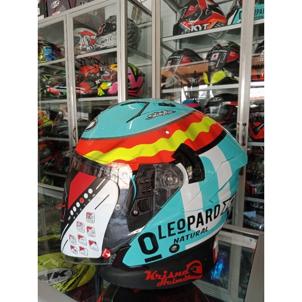Helm Half Face KYT NFJ JAUME LEOPARD