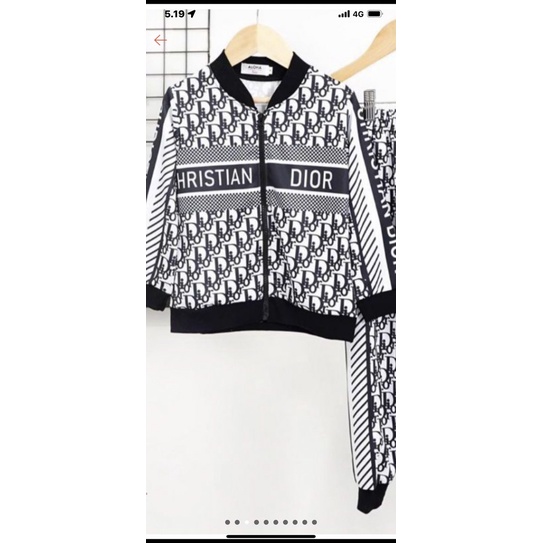 Set olah raga wanita sweater Christian Dior