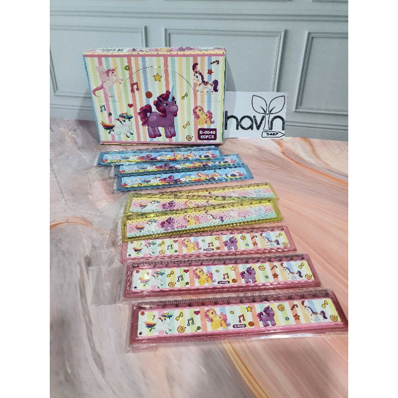 penggaris 15 cm BTS/garisan 15 cm/ruler 15 cm BT-21/mistar 15cm-UNICORN