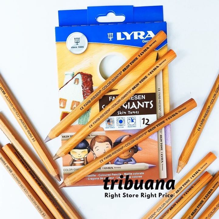 

Lyra Pencil Color Giants Skin Tones 12 Warna