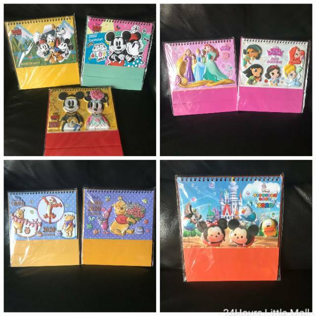 

Kalender Meja 2020 Karakter Mickey/Minnie/Princess/Tsum/Pooh