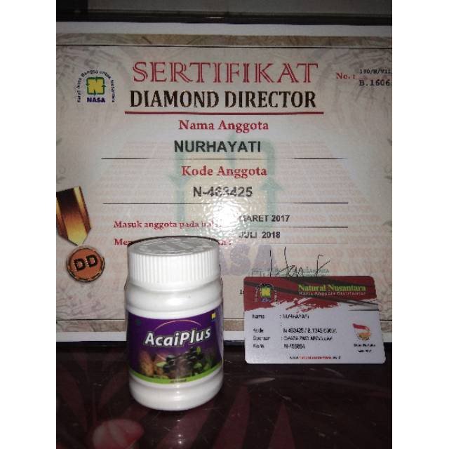 AcaiPlus Nasa Original / Pelangsing Tubuh / Herbal Pelangsing Alami / Produk Asli Nasa Produk Indo