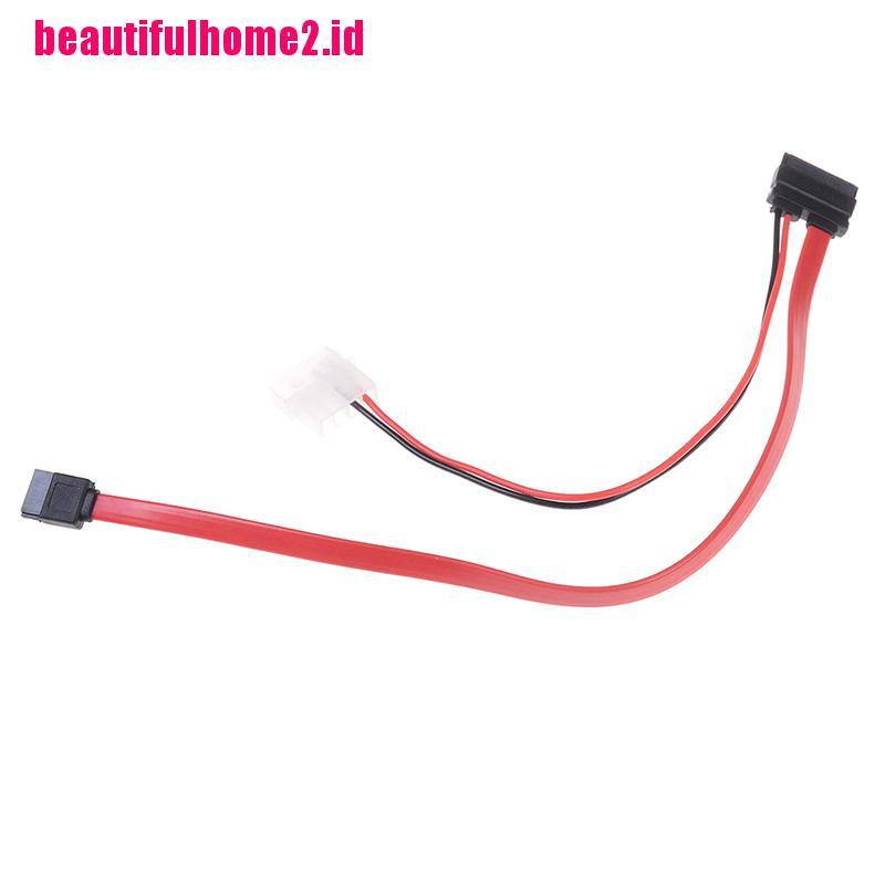 (Bf) Kabel Power Sata 7 + 6 Pin Slimline Untuk Dvd + - Rw Drive Pc